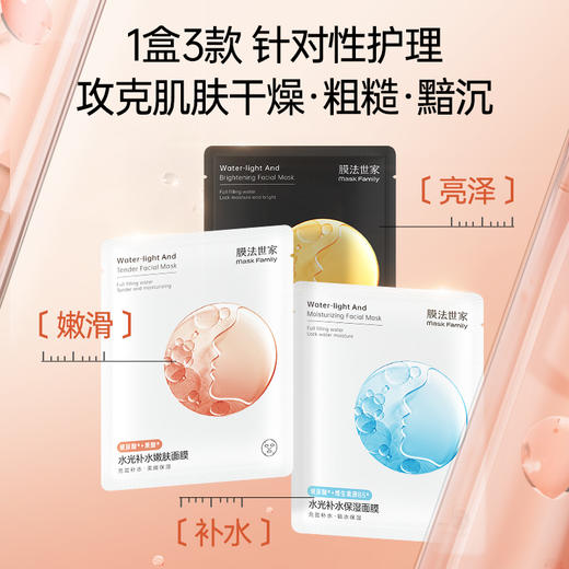 【补水爆款】膜法世家水光保湿亮嫩面膜组合装 商品图1
