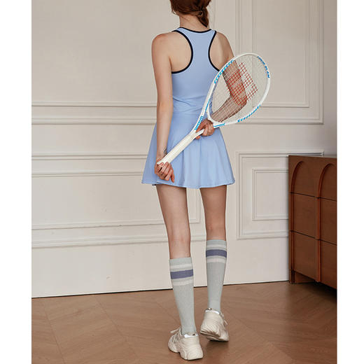 跃牌【洛水之神系列】裸感防走光打底运动连衣裙女夏季新款短裙321 商品图3