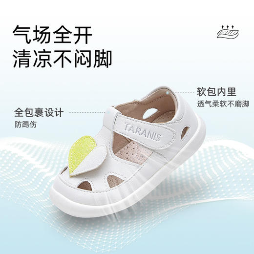 泰兰尼斯夏季款女童凉鞋爱心婴儿童包头学步镂空女宝宝凉鞋公主鞋 商品图4