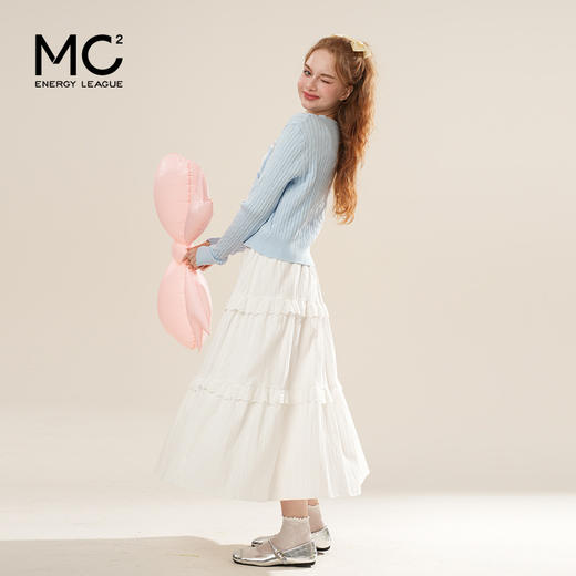 女装针织开衫配背心加绣花半裙三件套-7706S5212016 商品图1