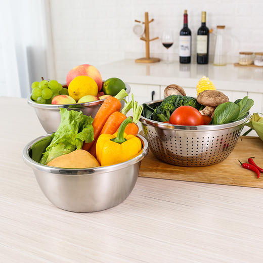 康巴赫不锈钢盆三件套KOU3A【分仓直发，72小时发货，周末节假日不发货】 商品图7