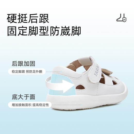 泰兰尼斯夏季款女童凉鞋爱心婴儿童包头学步镂空女宝宝凉鞋公主鞋 商品图3