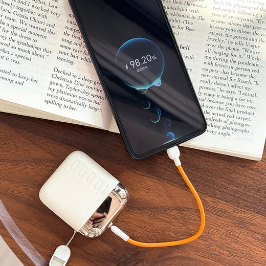 【新国标3c认证】幻响S16/S17大小方宝移动电源22.5w快充充电宝10000/20000毫安充电聚合物白色轻薄便携大容量适用于小米苹果双向快充 商品图5