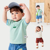 【纯棉撞色T恤】迷你巴拉男女童亲肤不易变形柔软短袖T恤夏 商品缩略图2