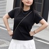 菜菜家珍珠匹马棉短袖T恤|百搭王者，正肩小短版显瘦不挑人 商品缩略图4