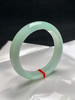 612665，59.5圈口，糯化晴底飘绿花正圈平安镯，晴水绿底色，水头好，细腻 商品缩略图1