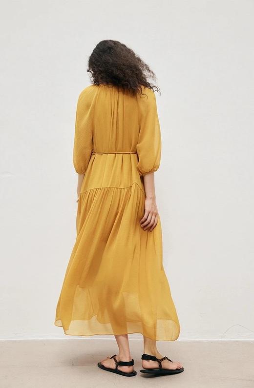 LPIUTY品牌直发！天丝木纹水波连衣裙 C12TJ-99903 商品图4