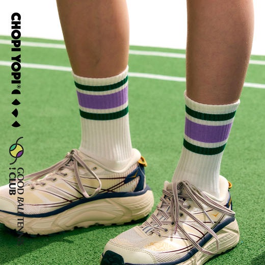 【亲妈精选】潇洒姐问问亲子同款俱乐部条纹分区运动袜 商品图4