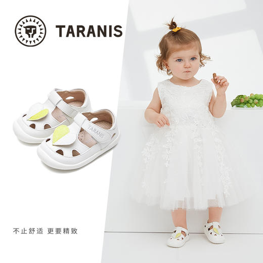 泰兰尼斯夏季款女童凉鞋爱心婴儿童包头学步镂空女宝宝凉鞋公主鞋 商品图1