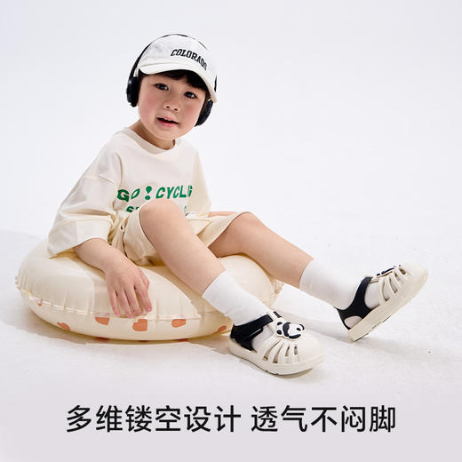 卡特兔儿童凉鞋2025夏季宝宝男童速干踩水鞋防滑女童机能儿童鞋子 商品图2