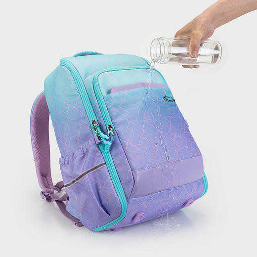 卡拉羊中学生抑菌功能书包大容量轻便双肩包多隔层背包 商品图4