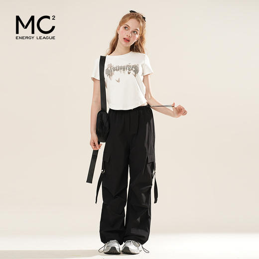 女装圆领晕染印花T恤-9008T5221035 商品图0