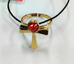 （文创）NNF- 手工16K镀金施华洛世奇水晶十字架开口戒指(ED15101) 商品图0