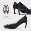 【黑色绸缎】星期六优雅钻扣方头细高跟SSD1111029 商品缩略图7