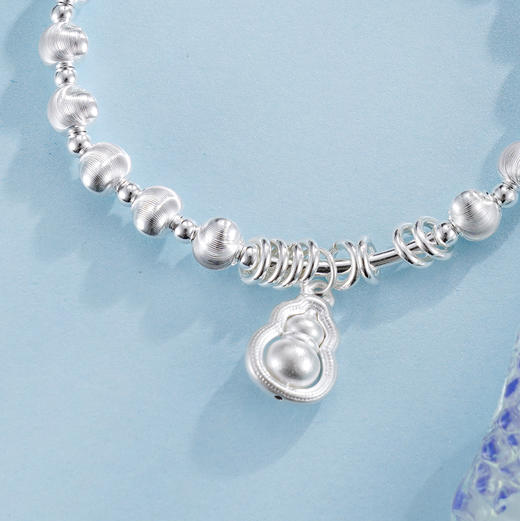子佩集S925银【时光凝福】手串【TSB0001-52】纯银手链葫芦2503 商品图3