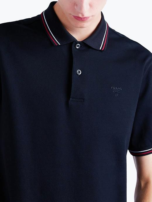 P.R.D 25新款 拼色丝光珠地网棉 翻领短袖POLO衫 TX440 商品图1