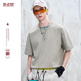 BJHG不计后果撞色双领t恤短袖男款夏季设计感速干凉感抑菌功能T恤