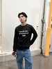 AcneStudios1996系列字母印花图案宽松圆领长袖卫衣男女同款黑色（DY*TJ） 商品缩略图6