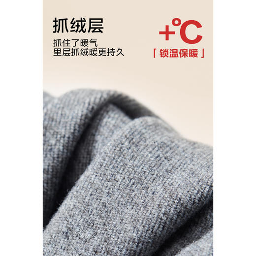 棉仓347819001-原牛色拉毛羊毛牛仔锥型裤 商品图3