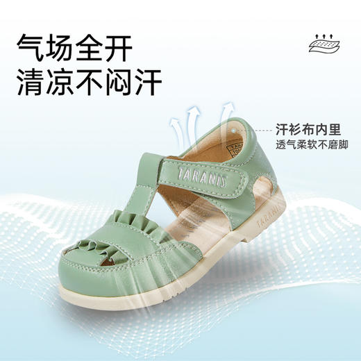 泰兰尼斯童鞋2025夏季新款婴儿包头防踢机能鞋软底女童凉鞋公主鞋 商品图2