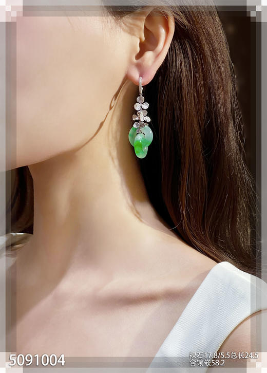 5091004，双环耳坠。具体价格微信咨询 商品图4