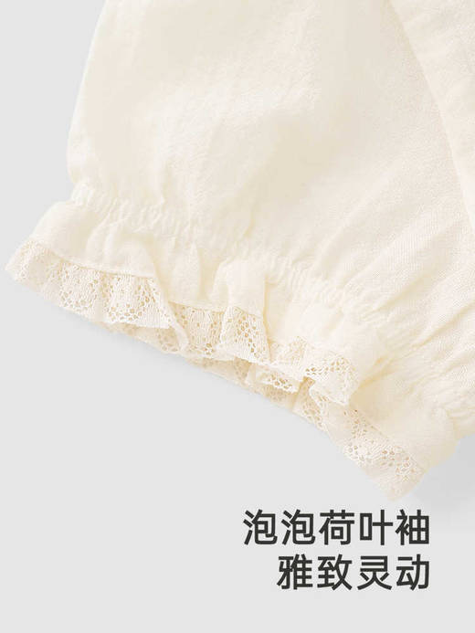 英氏女童连衣裙夏季薄款透气儿童裙子可爱宝宝公主裙YRLCJ2R031A 商品图3