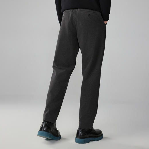 重磅针织拉毛斜纹半松紧腰锥型裤 商品图2