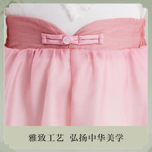 笛莎Deesha观山见女童裤子2025夏季女童国风短裤 商品图3