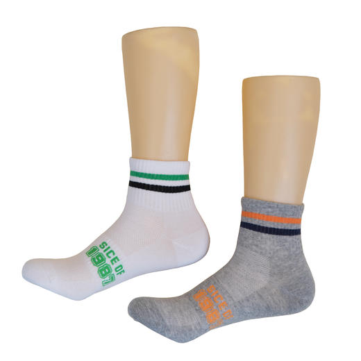 【6双6折】男士春夏薄袜网面中筒棉袜短筒男袜子【2双装 2511101】 商品图0