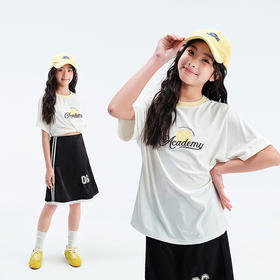 笛莎Deesha青少年女童T恤2025夏季女童防晒T恤