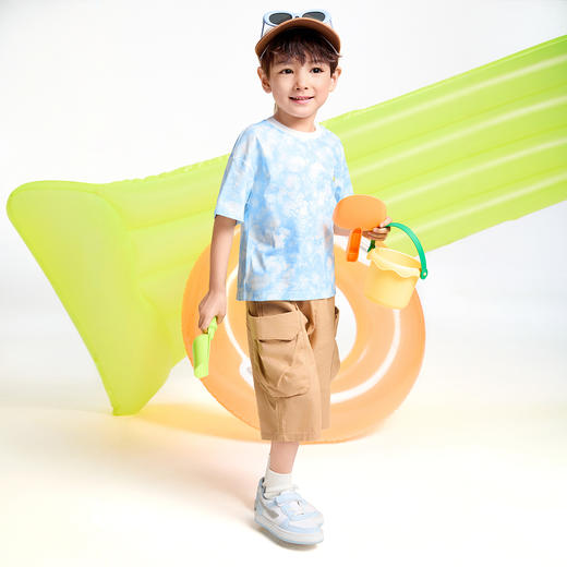 【实体店同款】男童全腰梭织七分裤夏季新款安奈儿童装XB526634 商品图5