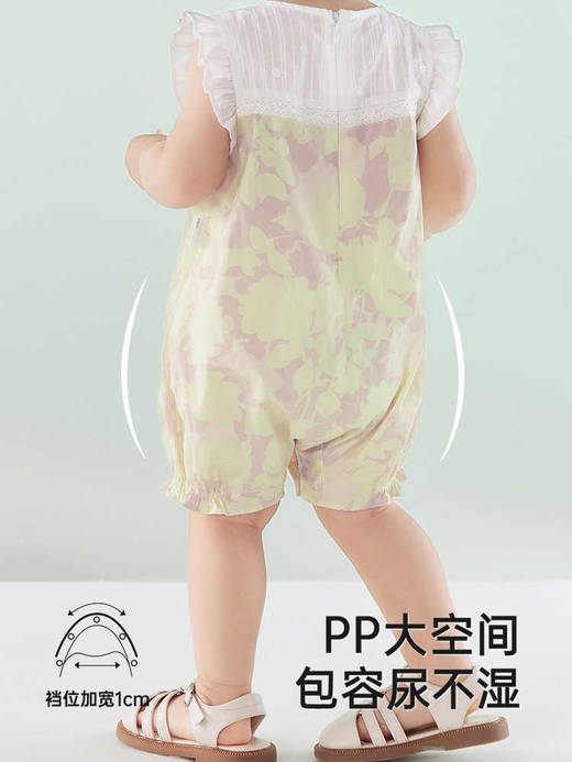 英氏童装女童夏季连体衣可爱透气包屁衣纯棉婴儿衣服YRHBJ2R060A 商品图2