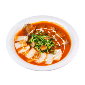 贵州酸汤猪颈肉配小年糕