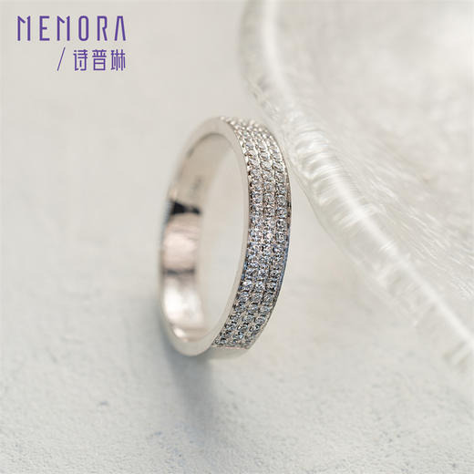 18k金钻石戒指 闪耀钻石排戒女士礼物DR101103 商品图3