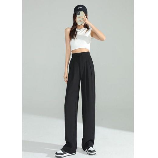 新款春夏季西装阔腿裤高腰垂感宽松直筒休闲裤显瘦百搭西裤女 商品图6