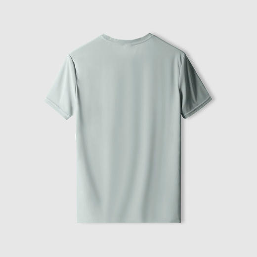 半身缘男装 夏季速干清凉简约透气短袖T恤252112M01112153 商品图1