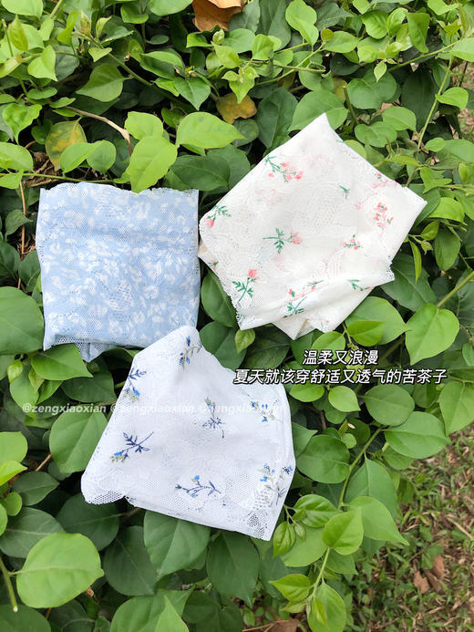 <曾小咸推荐>  蕾丝提花波浪边内裤 【贴身衣物不退不换】 商品图5