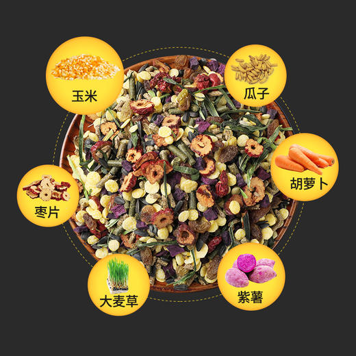 豪华兔原粮兔饲料小兔子新鲜粮食幼兔营养主粮饲料提摩西兔草宠物 商品图7