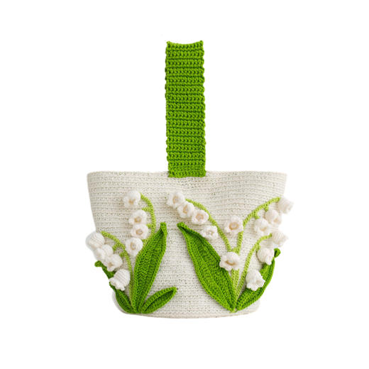 苏苏姐家花卉绮韵立体花水桶包钩针手工diy蕾丝线毛线团材料包 商品图4