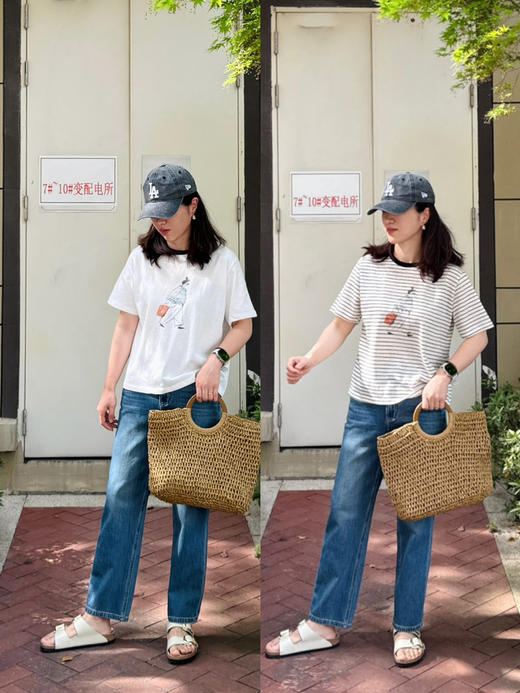 实力显瘦-显腿直高腰小直筒法棍裤牛仔裤【包邮+三天无理由退换】 商品图2