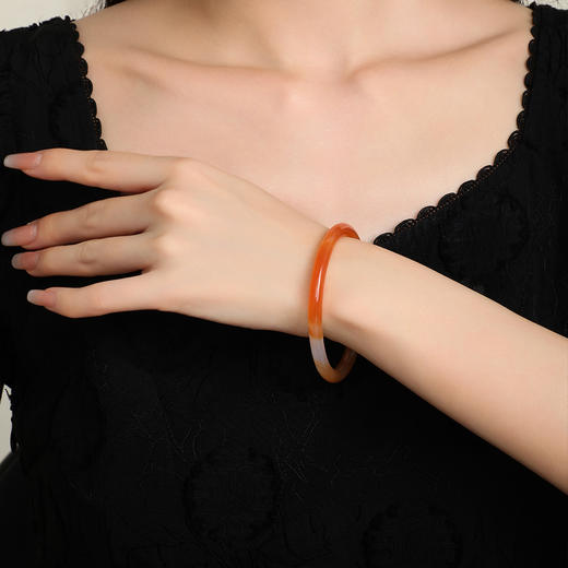 周大生好运锦鲤叮当镯国风本命年玉髓手镯子平安镯生日礼物女生 商品图1