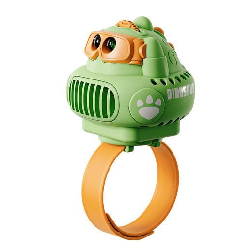 【恐龙动态投影风扇】卡通恐龙手表风扇 投影USB充电 迷你无叶手腕风扇 学生礼物玩具 商品图4