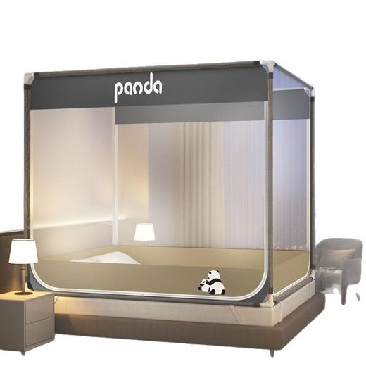 夏季A类全底支架防摔蚊帐烤漆牢固家用卧室坐床防摔加密三开门1.5米1.8米 商品图3