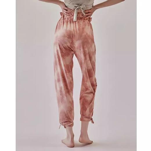 跃牌【洛水之神系列】夏季泼墨印花透气瑜伽裤直筒绑带显瘦束腿休闲禅意瑜伽裤健身裤女LN36 商品图2