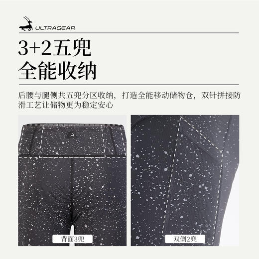 优极UG 星空·男女款爽滑跑步紧身短裤 商品图3