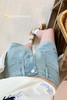 <曾小咸推荐>高腰百搭休闲宽松浅蓝色牛仔短裤 商品缩略图5