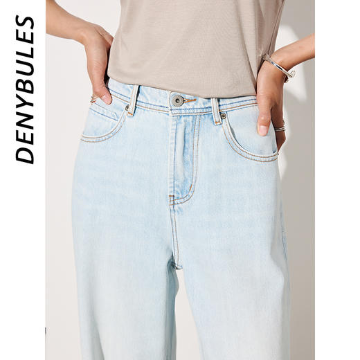 DENYBULES天丝醋酸直筒长裤DB1122 商品图8