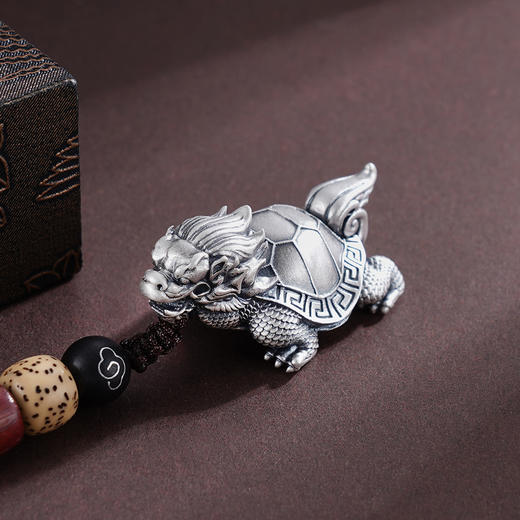 子佩集S999银【鸿运霸下】钥匙扣【GJ737】纯银小摆件赑屃  霸下2503 商品图7