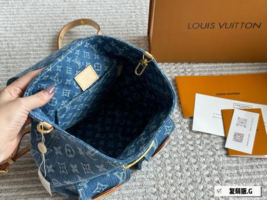 点此购买 LV经典重塑团老花牛仔双肩包 sj 315017 商品图7