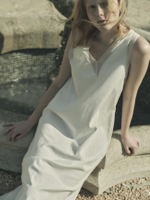 VC｜SS25010 Irene jersey dress [连衣裙  黑 / 白 ] 商品图1